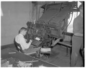 Linotype operator